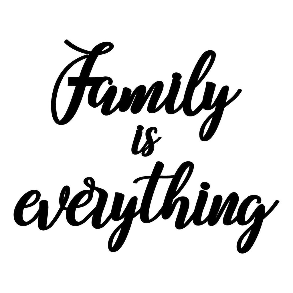 Seinäkoriste Family Is Everything, 1 kpl hinta ja tiedot | Sisustustuotteet | hobbyhall.fi