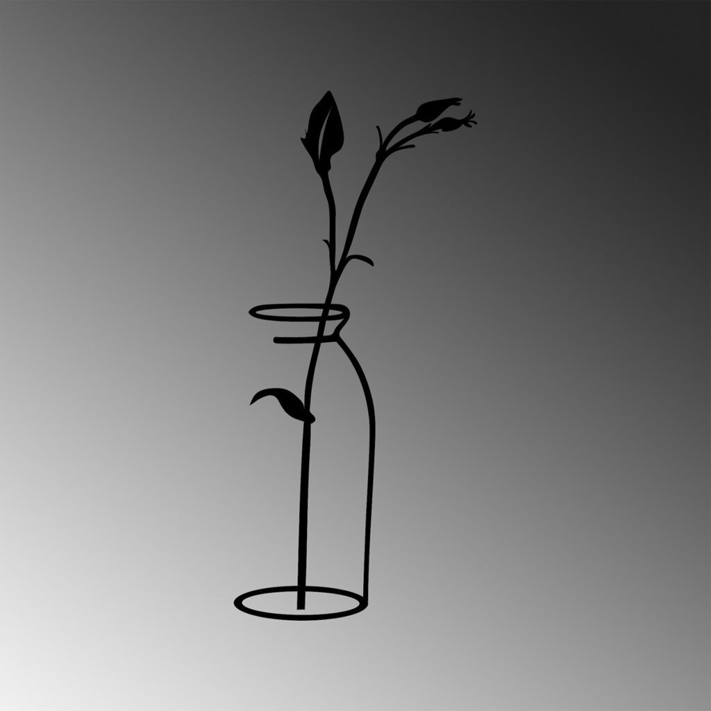 Seinäkoristelu Flower In The Vase, 1 kpl. hinta ja tiedot | Sisustustuotteet | hobbyhall.fi