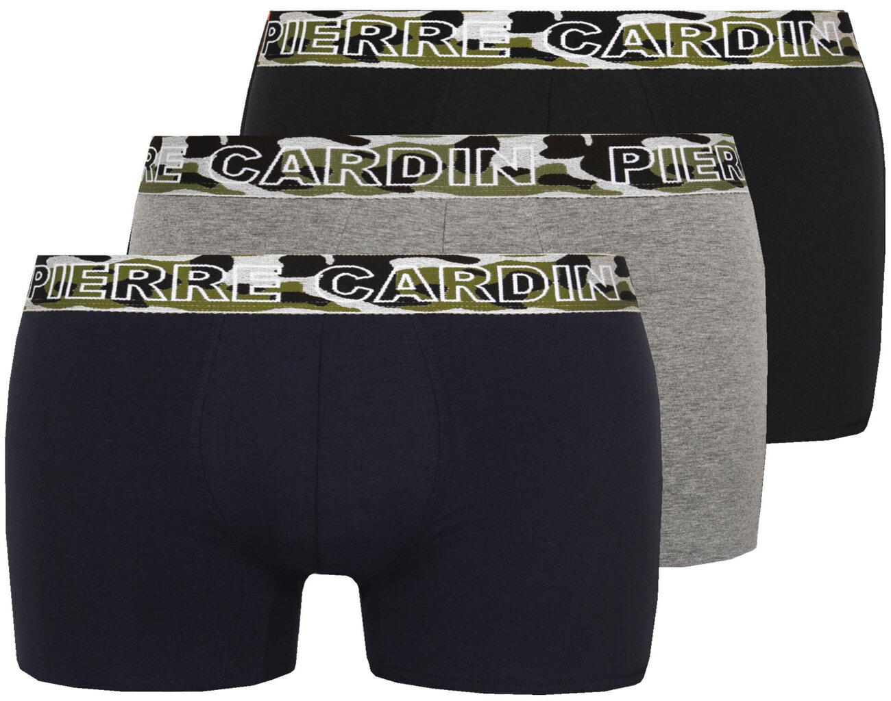 Pierre Cardin Alusvaatteet 3 Boxer E/E Uomo Black Blue Grey hinta ja tiedot | Miesten alushousut | hobbyhall.fi