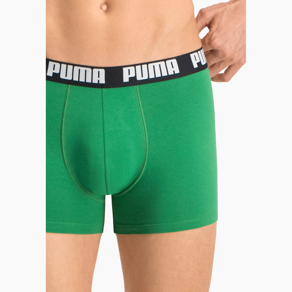 Puma Alusvaatteet Basic Boxer Green Black hinta ja tiedot | Miesten alushousut | hobbyhall.fi