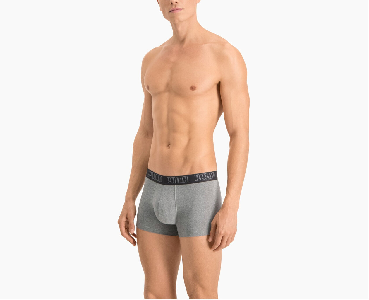 Puma Alusvaatteet Basic Trunk Grey Black 935015 08 hinta ja tiedot | Miesten alushousut | hobbyhall.fi