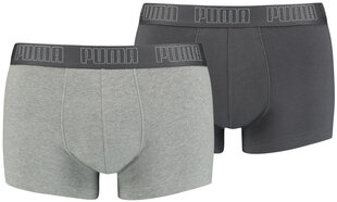 Puma Alusvaatteet Basic Trunk Grey Black 935015 08 hinta ja tiedot | Miesten alushousut | hobbyhall.fi