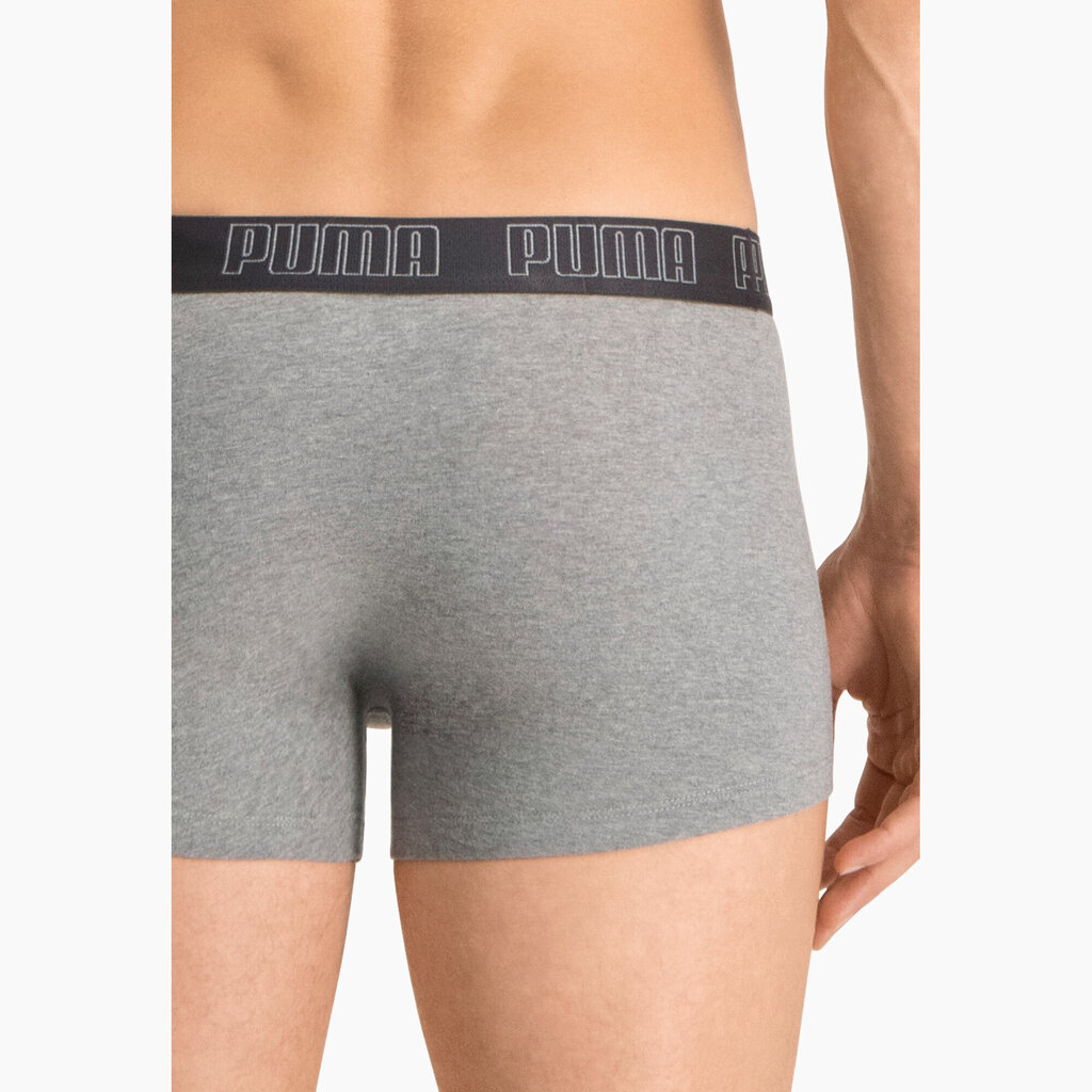 Puma Alusvaatteet Basic Trunk Grey Black 935015 08 hinta ja tiedot | Miesten alushousut | hobbyhall.fi