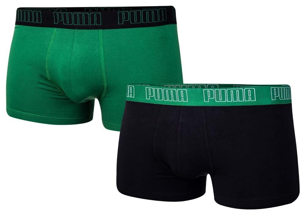 Puma Alusvaatteet Basic Trunk Black Green 935015 04 hinta ja tiedot | Miesten alushousut | hobbyhall.fi