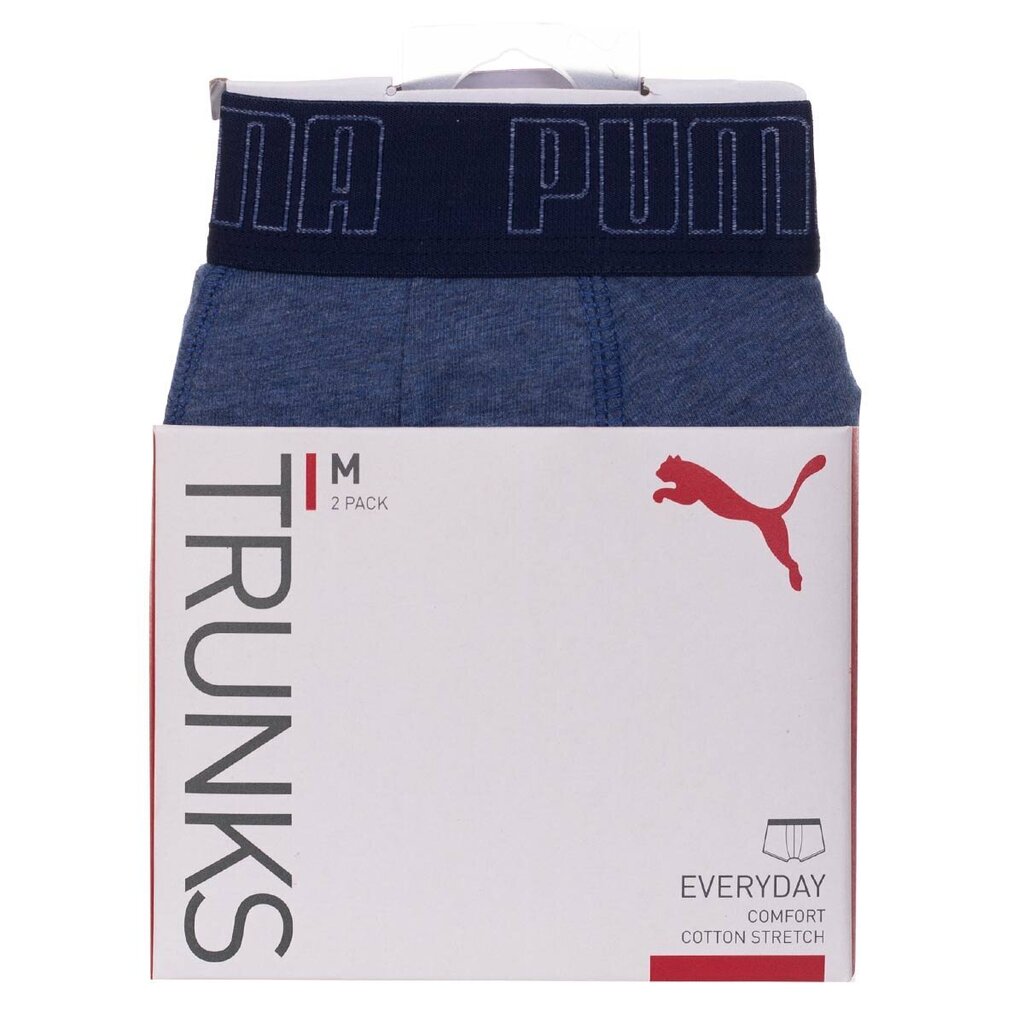 Puma Alusvaatteet Basic Trunk Blue 935015 07 hinta ja tiedot | Miesten alushousut | hobbyhall.fi