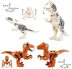 Dino Park Jurrasic 77099, 8 kappaletta hinta ja tiedot | Dino Park Lelut yli 3-vuotiaille lapsille | hobbyhall.fi