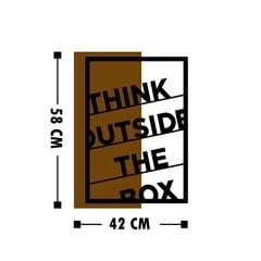 Seinäkoriste Think Outside The Box, 1 kpl hinta ja tiedot | Sisustustuotteet | hobbyhall.fi