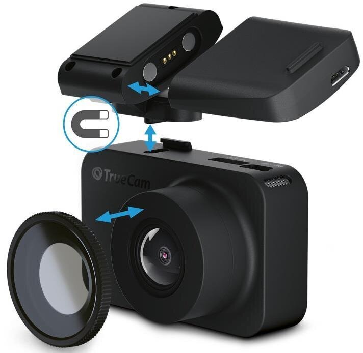 TrueCam M7 GPS Dual, musta hinta ja tiedot | Autokamerat | hobbyhall.fi