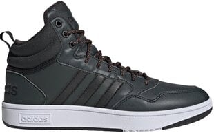 Adidas Jalkineet Hoops 3.0 Mid Wtr Green GW6702 hinta ja tiedot | Miesten urheilu- ja vapaa-ajan kengät | hobbyhall.fi