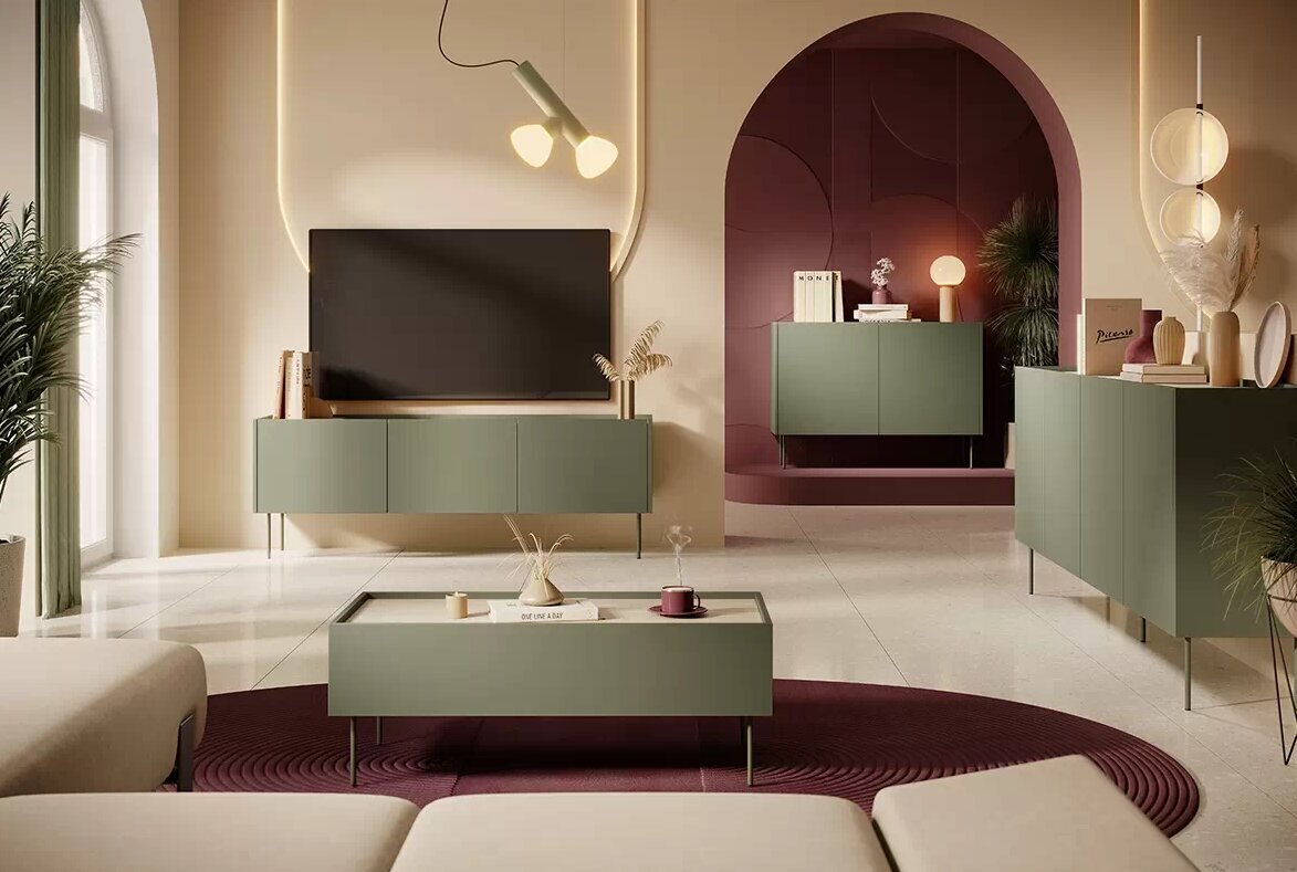 Bogart Desin 120 2SZ, vihreän värinen sohvapöytä hinta ja tiedot | Sohvapöydät | hobbyhall.fi