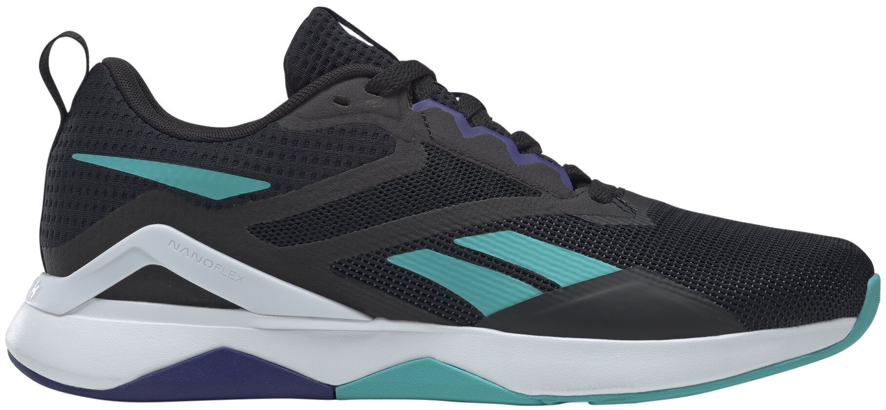 Reebok Jalkineet Nanoflex Tr 2.0 Black Green GY6212 hinta ja tiedot | Miesten urheilu- ja vapaa-ajan kengät | hobbyhall.fi