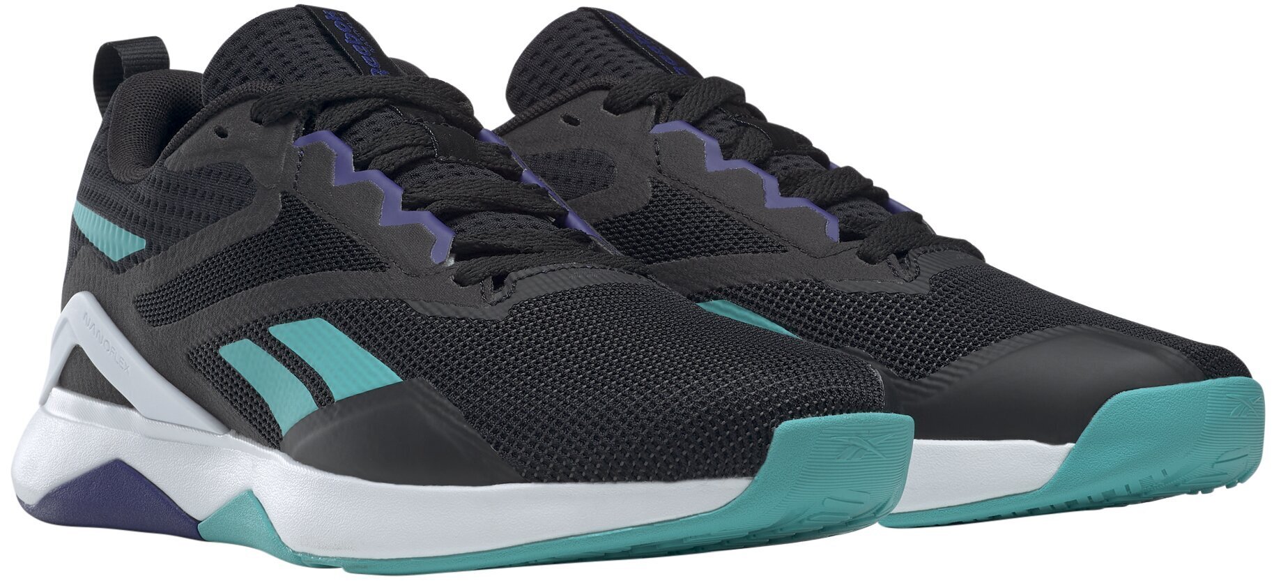 Reebok Jalkineet Nanoflex Tr 2.0 Black Green GY6212 hinta ja tiedot | Miesten urheilu- ja vapaa-ajan kengät | hobbyhall.fi