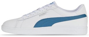 Puma Jalkineet Puma Smash 3.0 L White Blue 390987 07 hinta ja tiedot | Miesten urheilu- ja vapaa-ajan kengät | hobbyhall.fi