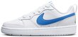 Nike Jalkineet Court Borough Low 2 White Blue BQ5448 123 hinta ja tiedot | Lasten urheilukengät | hobbyhall.fi