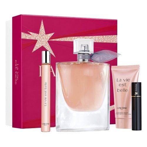 Lancome La Vie Est Belle - EDP 100 ml + EDP 10 ml + vartalovoide 50 ml + musta ripsiväri 2 ml hinta ja tiedot | Naisten hajuvedet | hobbyhall.fi