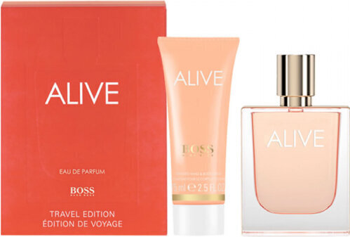 Hugo Boss Hugo Boss Boss Alive Eau De Perfume Spray 80 ml Setti 2 osaa hinta ja tiedot | Naisten hajuvedet | hobbyhall.fi