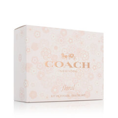 Coach Floral Gift Setti EDP 90 ml, mini EDP 7,5 ml ja vartalovoide 100 ml, 90 ml hinta ja tiedot | Naisten hajuvedet | hobbyhall.fi