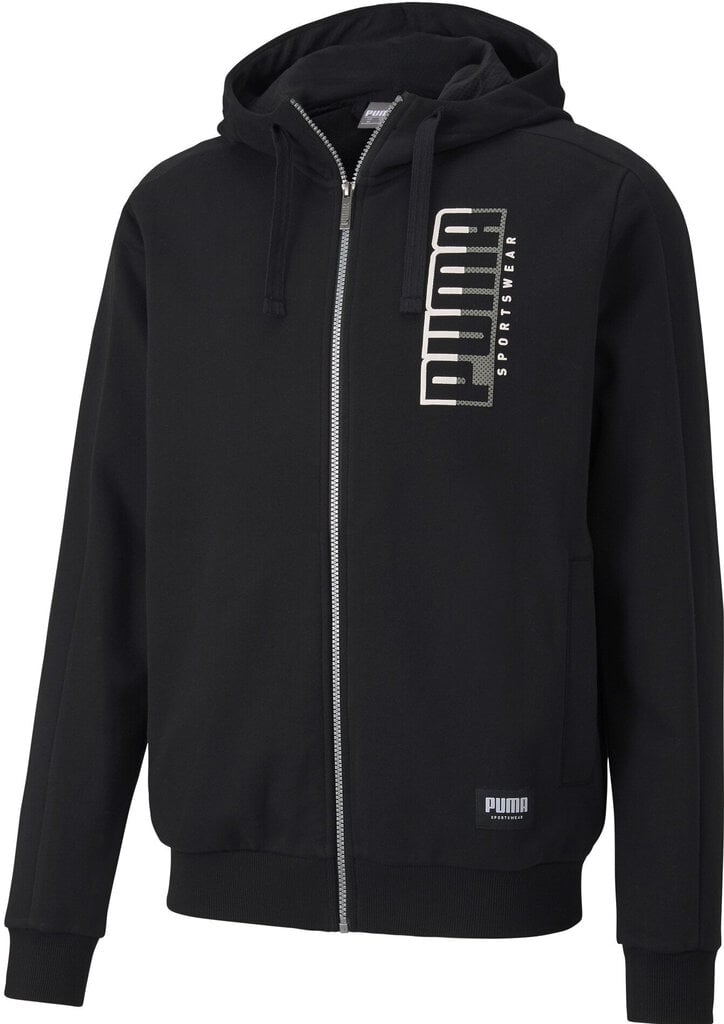 Puma Jumpperi Athletics Hooded Black hinta ja tiedot | Miesten puserot ja hupparit | hobbyhall.fi