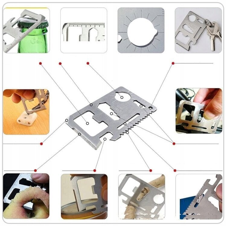 Survival-setti SELVIYTYMINEN 32-in-1 Trizand hinta ja tiedot | Monitoimityökalut ja veitset retkeilyyn | hobbyhall.fi