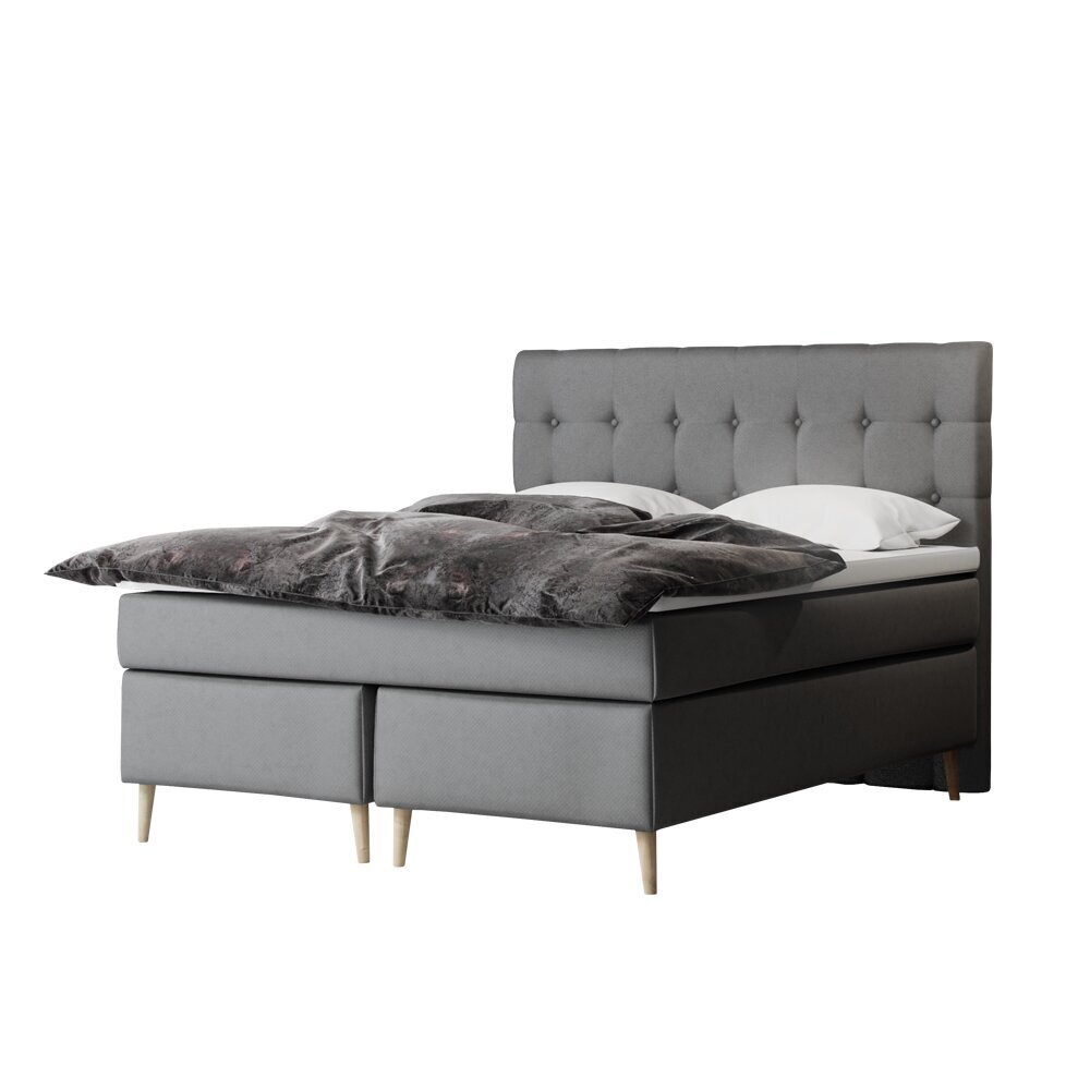 Selsey Juan -sänky, 160 x 200 cm, tummanharmaa hinta ja tiedot | Sängyt | hobbyhall.fi