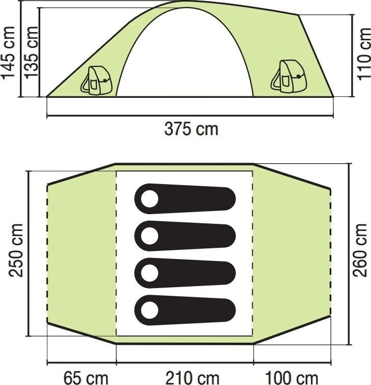 Teltta Coleman Hayden 4 hinta ja tiedot | Teltat | hobbyhall.fi