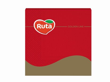 3 kerroksiset lautasliinat Ruta 33х33 cm, punainen, 20 kpl. hinta ja tiedot | Pöytäliinat, tabletit ja lautasliinat | hobbyhall.fi