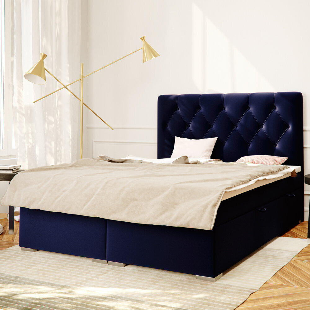 Selsey Lubekka -sänkypaketti, 180 x 200 cm, sininen hinta ja tiedot | Sängyt | hobbyhall.fi