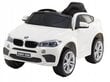 BMW X6M -sähköauto lapsille, yksi paikka, 8010253-2R, valkoinen hinta ja tiedot | Lasten sähköautot | hobbyhall.fi