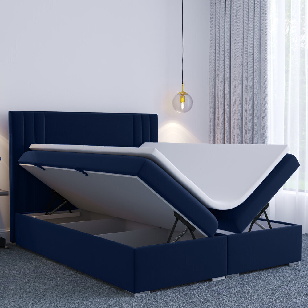 Selsey Monder -sänkypaketti, 180 x 200 cm, sininen hinta ja tiedot | Sängyt | hobbyhall.fi