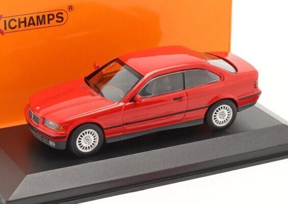 BMW 3-SERIES COUPE - 1992 - RED 1:43 MAXICHAMPS 940023320 hinta ja tiedot | Pienoismallit | hobbyhall.fi