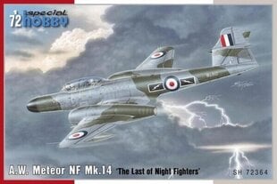 A.W. Meteor NF Mk.14 The Last of Night Fighters 1:72 SPECIAL HOBBY SH72364 hinta ja tiedot | Poikien lelut | hobbyhall.fi