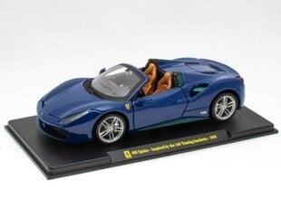 Ferrari 488 Spider Inspired by the 166 Touring barchetta - 1950 Blue HACHETTE 1:24 hinta ja tiedot | Poikien lelut | hobbyhall.fi