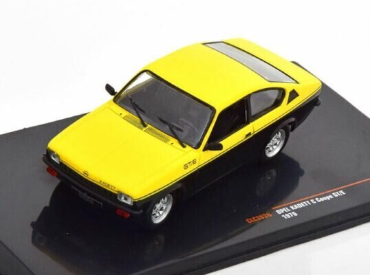 Opel Kadett C Coupe GT/E 1976 Yellow/Black 1:43 IXO CLC383N hinta ja tiedot | Pienoismallit | hobbyhall.fi