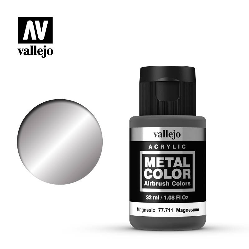 Magnesium 32ml. Metal Color Vallejo 77711 hinta ja tiedot | Taide- ja askartelutarvikkeet | hobbyhall.fi