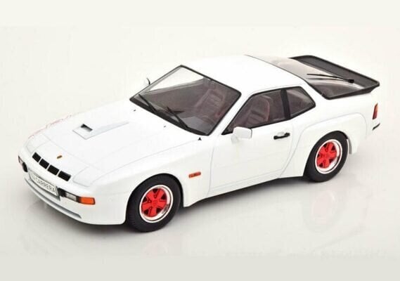 Porsche 924 Carrera GT 1981 White with Red Wheel Rims 1:18 MCG MCG18303