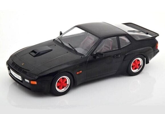 Porsche 924 Carrera GT 1981 Black with Red Wheel Rims 1:18 MCG MCG18304 hinta ja tiedot | Pienoismallit | hobbyhall.fi