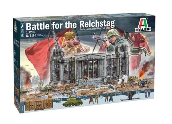 Battle for the Reichstag 1945 1:72 ITALERI 6195 6195 hinta ja tiedot | Poikien lelut | hobbyhall.fi
