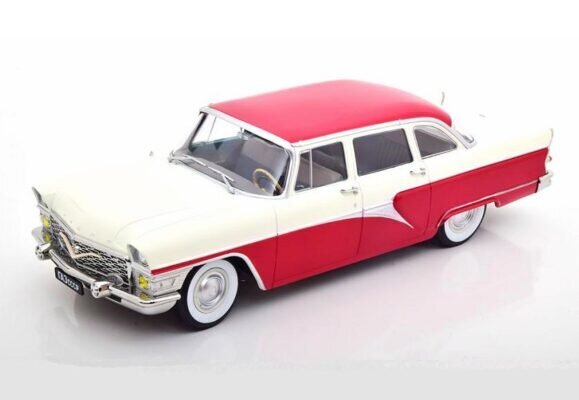 GAZ 13 Chaika 1959 Red / White 1800251 1:18 TRIPLE 9 hinta ja tiedot | Pienoismallit | hobbyhall.fi