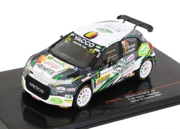 Citroen C3 Rally2 #9 Rallye du Condroz 2021 C. de Cecco/J.Humblet IXO 1:43 RAM818