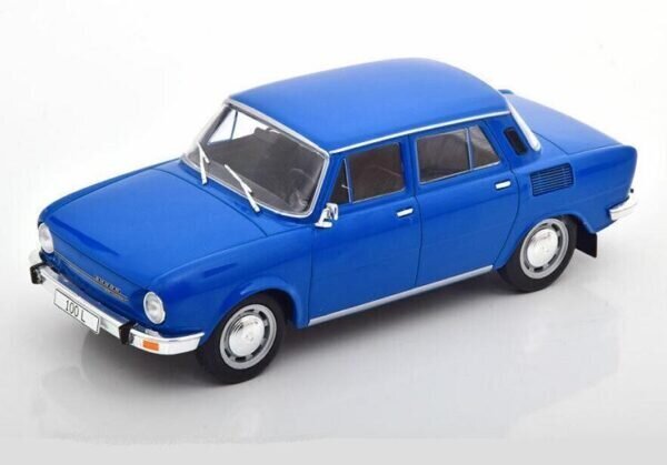 Skoda 100L 1969 Blue WHITEBOX 1:18 WB124107 hinta ja tiedot | Pienoismallit | hobbyhall.fi