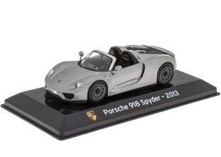 Porsche 918 Spyder - 2013 Silver SUP009 Altaya hinta ja tiedot | Pienoismallit | hobbyhall.fi