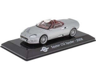 Spyker C12 Spyder - 2008 Silver SUP041 Altaya hinta ja tiedot | Pienoismallit | hobbyhall.fi