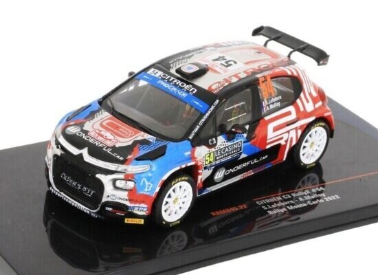 Citroen C3 Rally2 #54 Rallye Monte Carlo 2022 S.Lefebvre/A.Malfoy IXO 1:43 RAM845