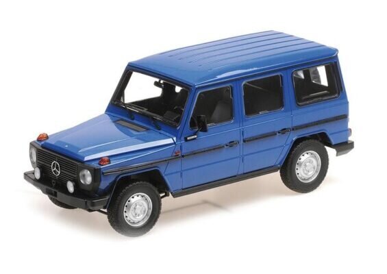 MERCEDES-BENZ G-MODEL LONG W460 - 1980 - DARK BLUE MINICHAMPS 1:18 155038100 hinta ja tiedot | Pienoismallit | hobbyhall.fi