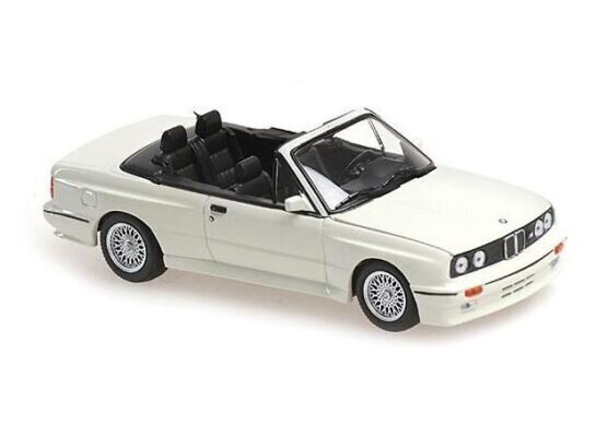 BMW M3 CABRIOLET E30 - 1988 - WHITE MAXICHAMPS 1:43 940020331 hinta ja tiedot | Pienoismallit | hobbyhall.fi