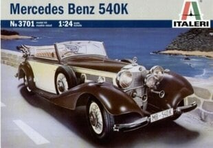 MERCEDES BENZ 540K ITALERI 1:24 3701 hinta ja tiedot | Pienoismallit | hobbyhall.fi