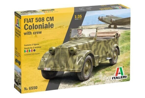 FIAT 508 CM COLONIALE with Crew ITALERI 1:35 6550 hinta ja tiedot | Pienoismallit | hobbyhall.fi