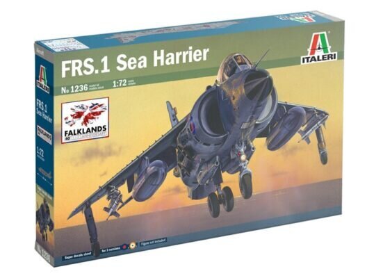 FRS.1 SEA HARRIER ITALERI 1:72 1236 hinta ja tiedot | Pienoismallit | hobbyhall.fi