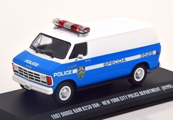 Dodge RAM B250 Van 1987 New York City Police Department GREENLIGHT 1:43 86577 hinta ja tiedot | Pienoismallit | hobbyhall.fi