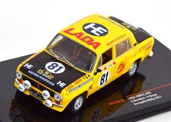 VAZ-2101 Lada 1600 R# 81 Rallye Acropolis 1977 S.Brundza/A.Brum IXO 1:43 RAC410